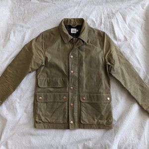 Huckberry Flint and Tinder Flannel Lined Waxed Hudson Jacket - Men's XS